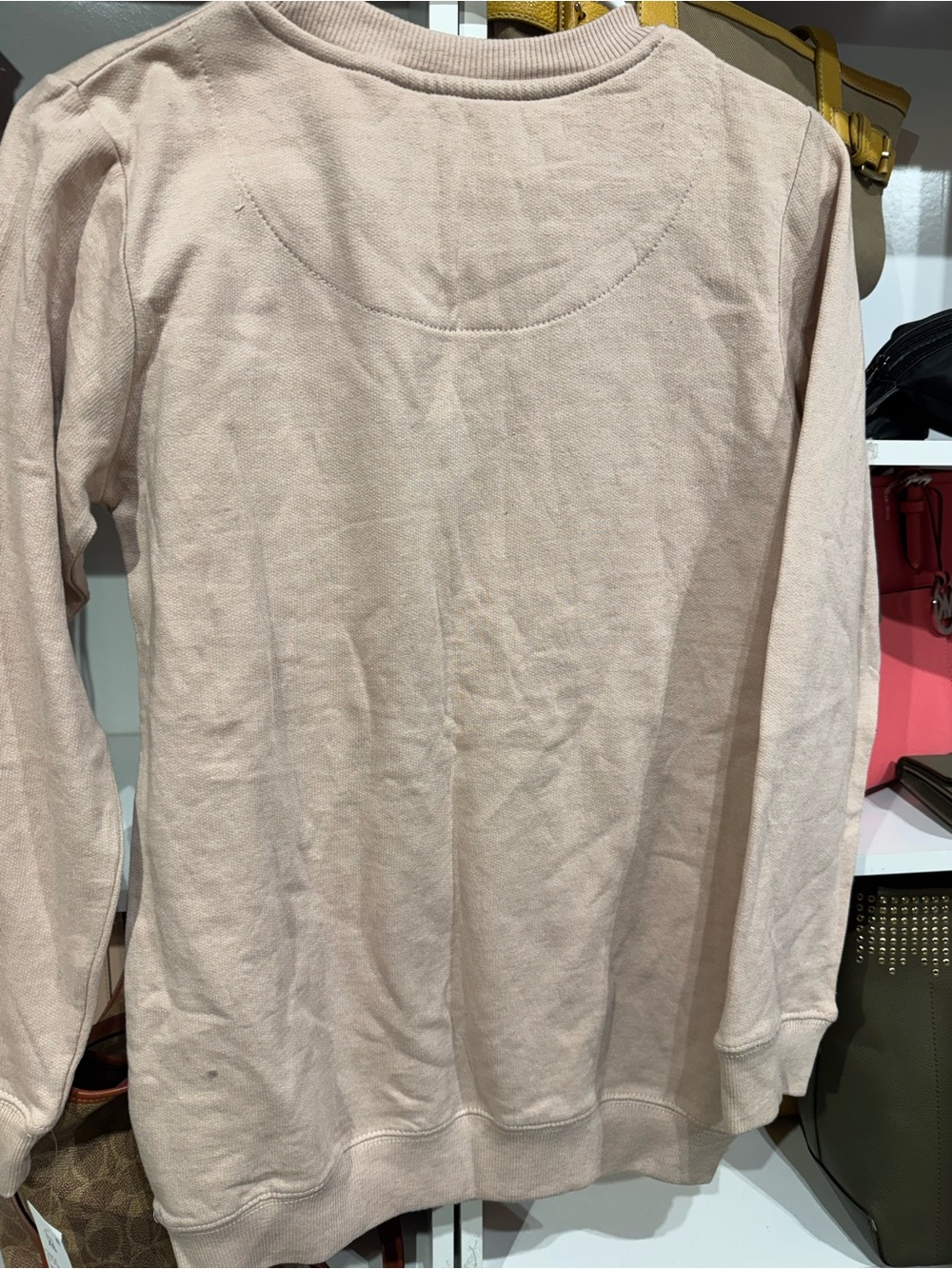 0031 Blondie Nites Beige Graphic Sweatshirt with Black & White Print - Picture 3 of 4